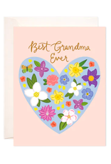 Bloomwolf Studio Floral Heart Grandma Card