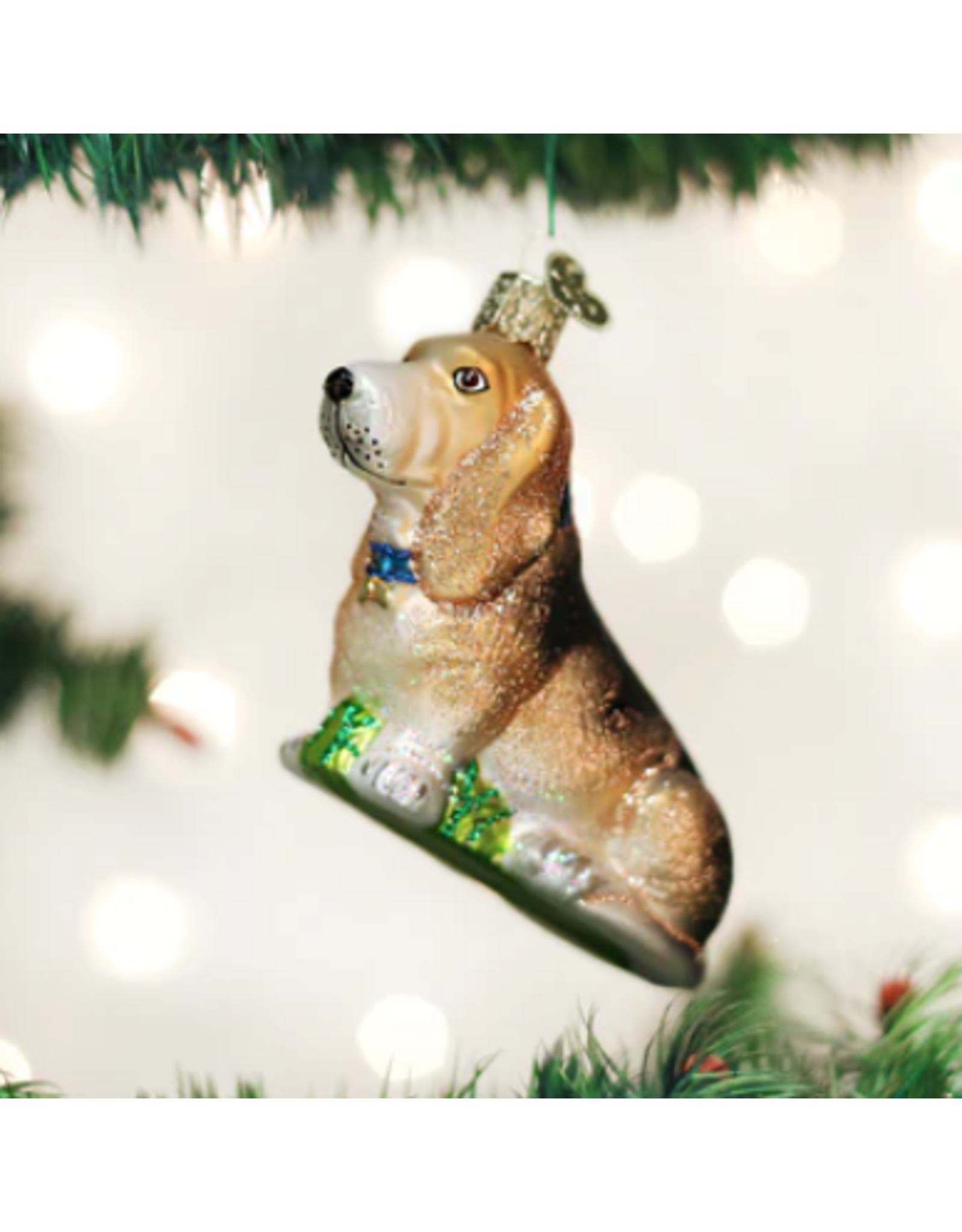 Basset Hound Dog Ornament
