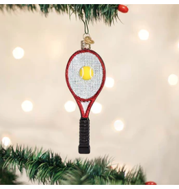 Tennis Racquet in Red Ornament