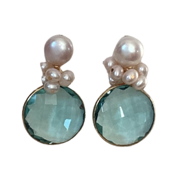 Julie Ryan Designs Ava Aqua Earrings by Julie Ryan