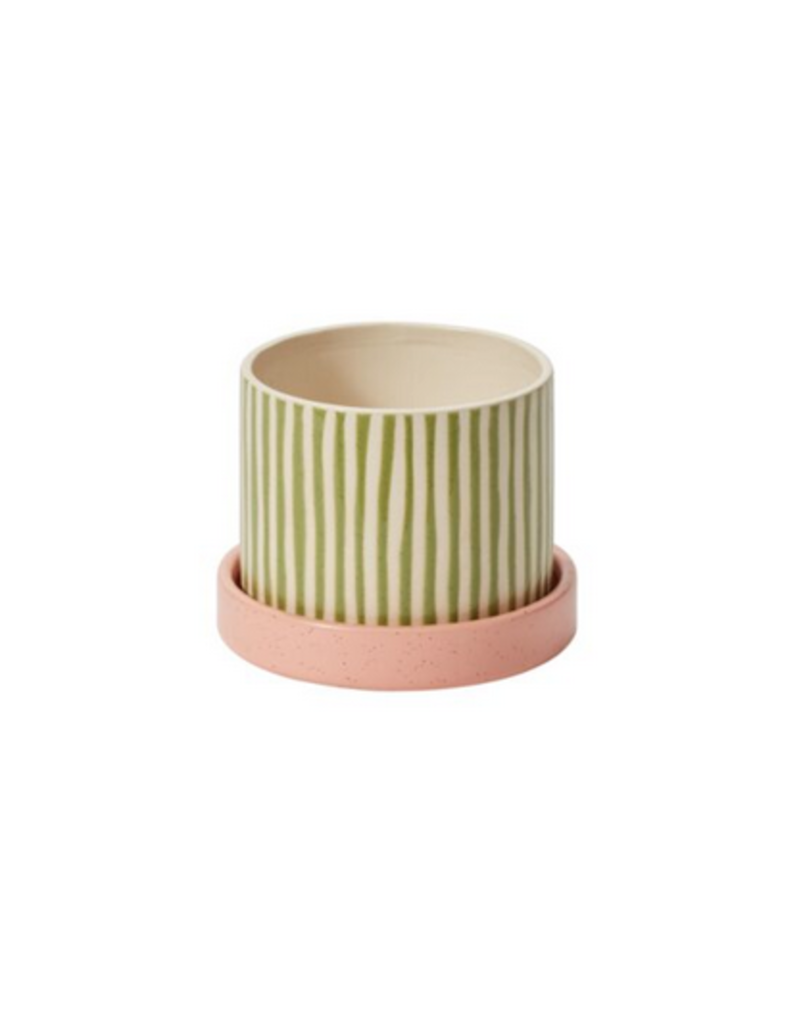 Decor Shop at Junebug Melancia Pot with Saucer 5.5" x 4.25"