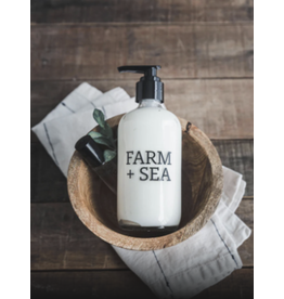 Farm + Sea Peony + Sea Salt Lotion in Glass Pump Bottle