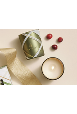 Thymes Frasier Fir Frosted Plaid 6.5 oz Candle