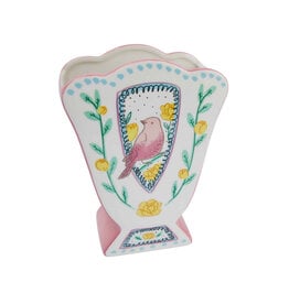 Decor Shop at Junebug Ceramic Vase with Scalloped Edge