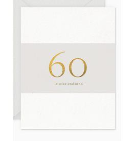 Smitten on Paper 60 Milestone Birthday Greeting Card