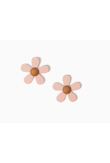 SunshineTienda Blush Pink Flower Earrings