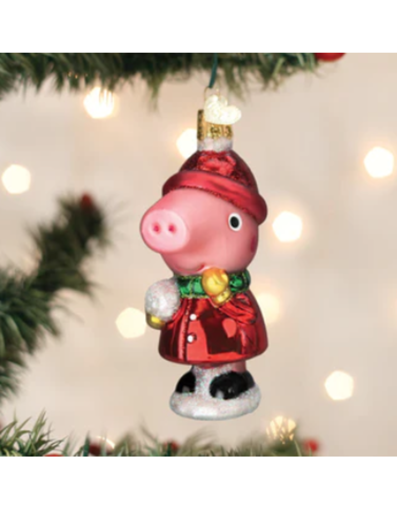 Peppa Pig with Snowball Ornament