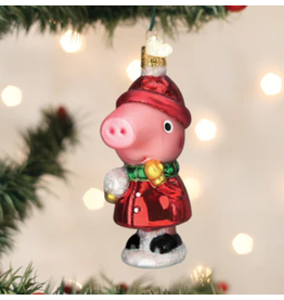 Peppa Pig with Snowball Ornament