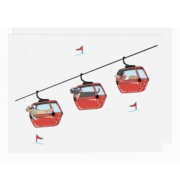 Ramus & Co Ski Dogs Gondola Card