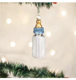 Blue Baby Bottle Ornament