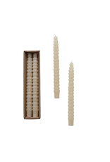 Decor Shop at Junebug Pumpkin Shaped Taper Candle Set of 2 in Cream