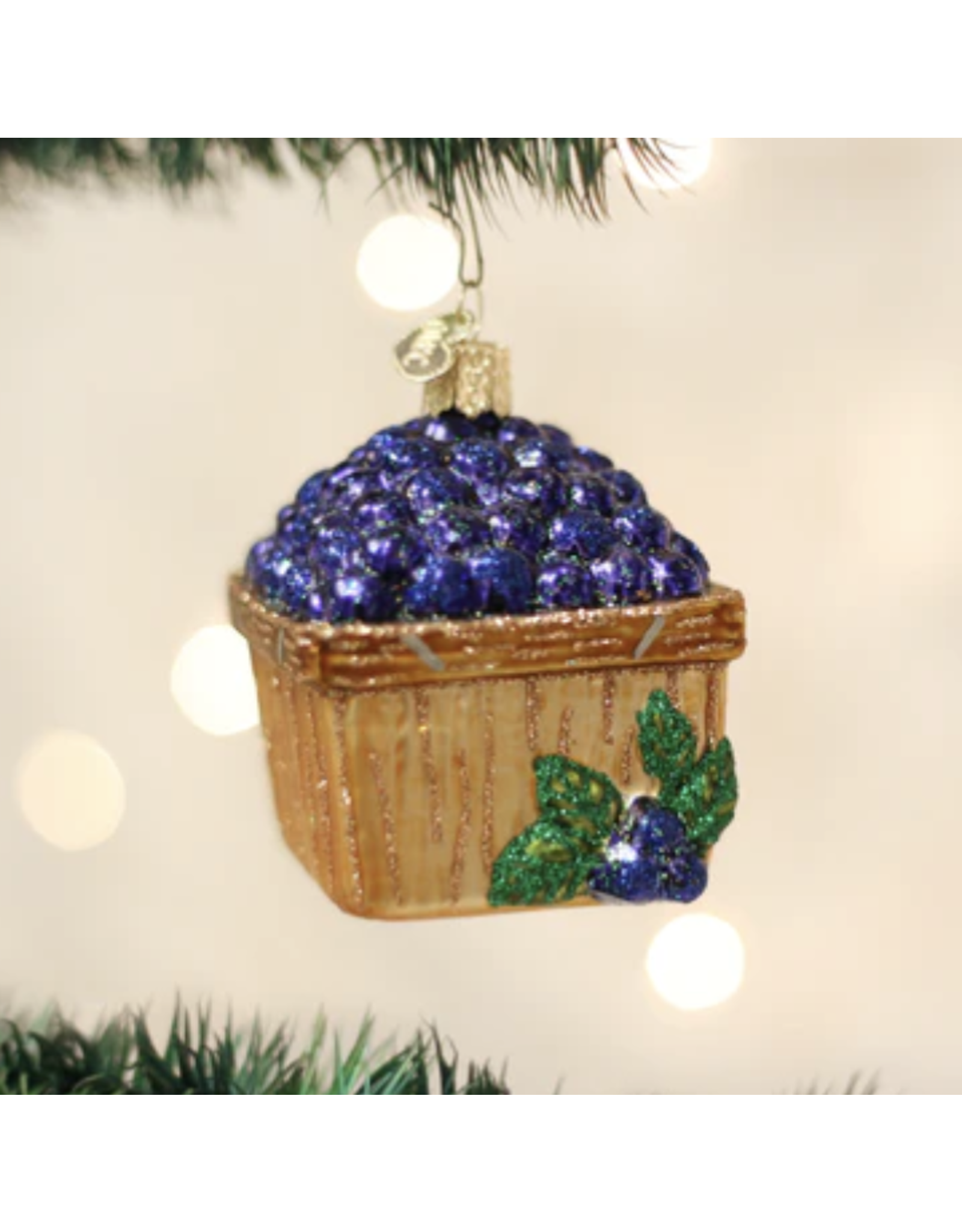 Basket of Blueberies Ornament