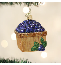 Basket of Blueberies Ornament