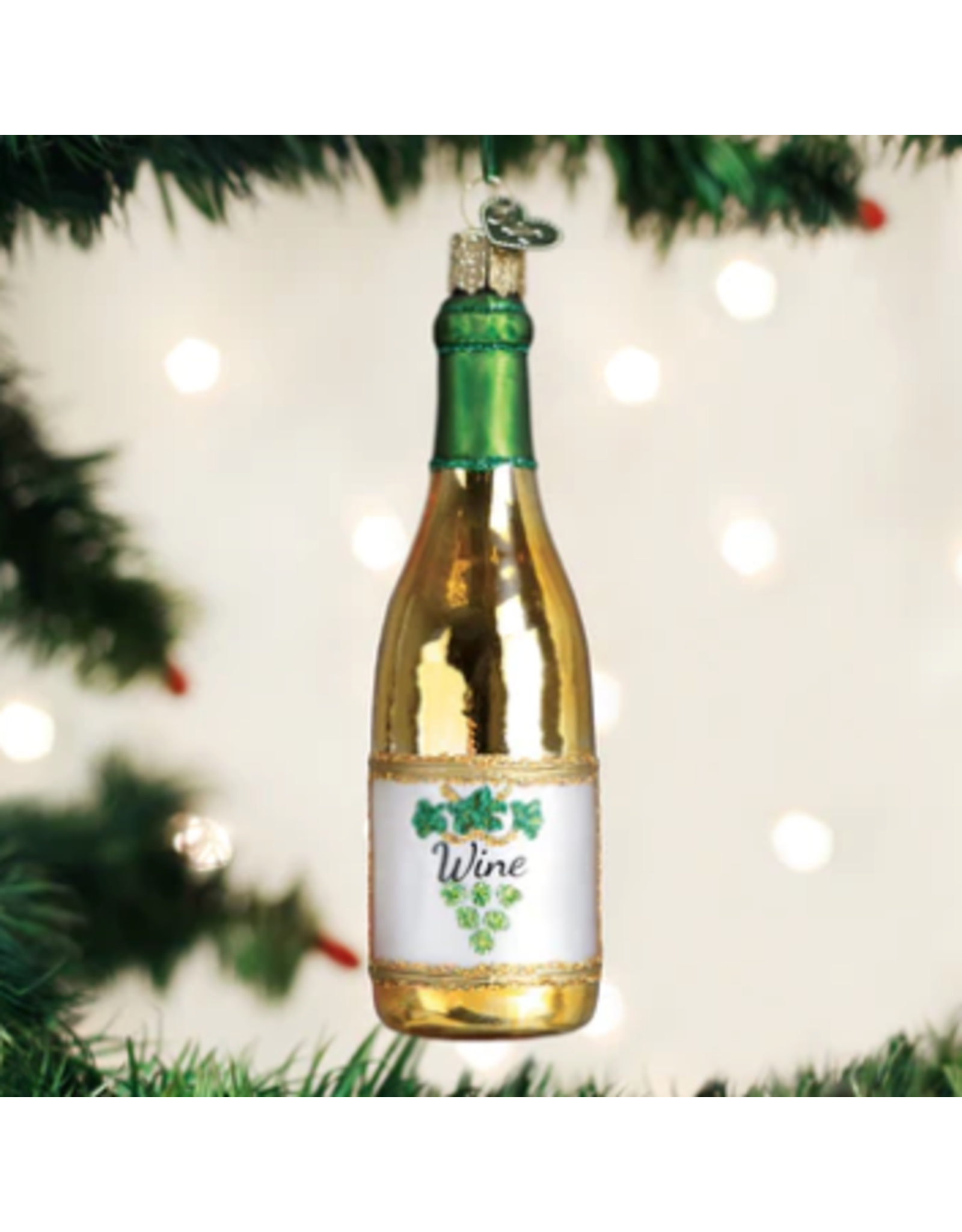 White Wine Bottle Ornament