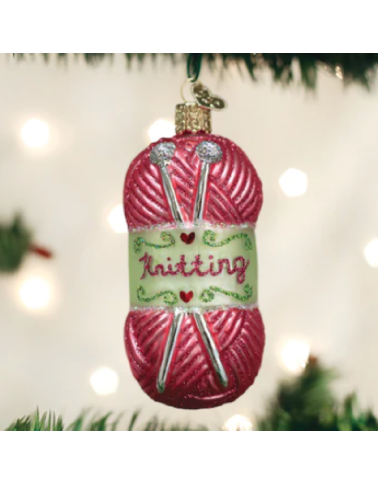 Knitting Yarn Ornament