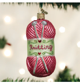Knitting Yarn Ornament