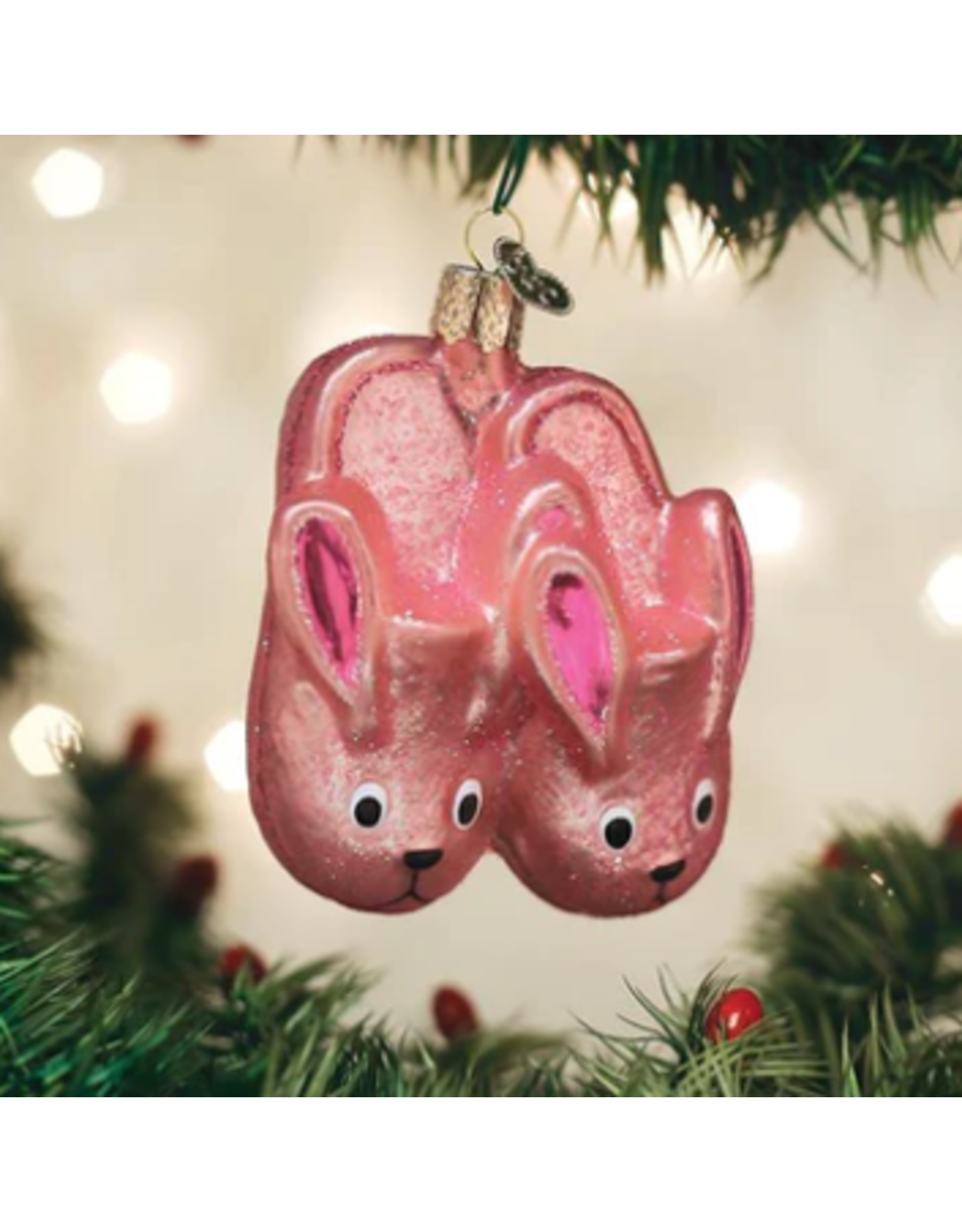 Bunny Slippers Ornament