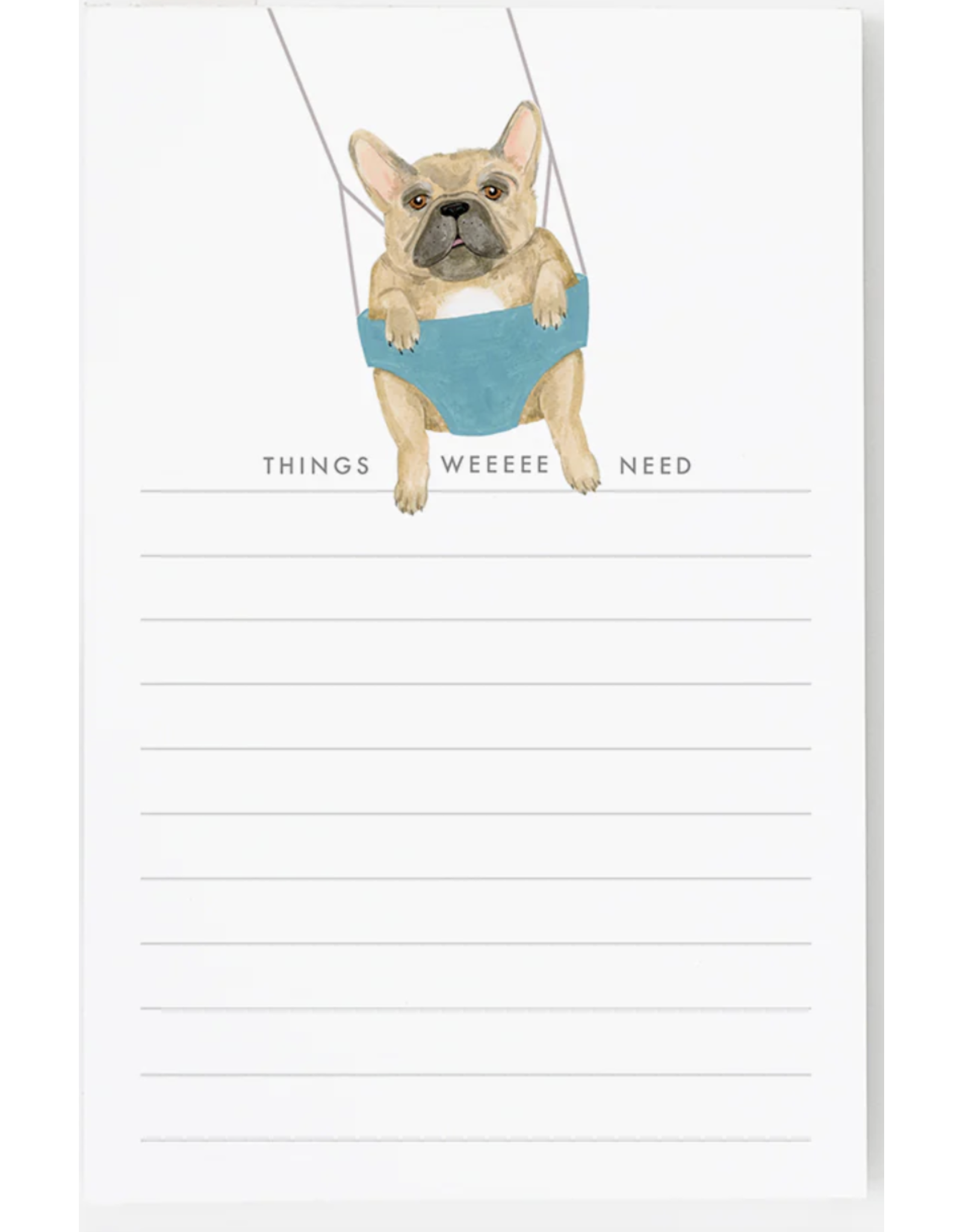 Dear Hancock Things Weeeee Need Notepad