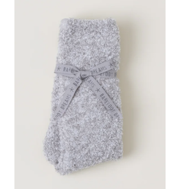 Barefoot Dreams CozyChic Heathered Socks in Oyster