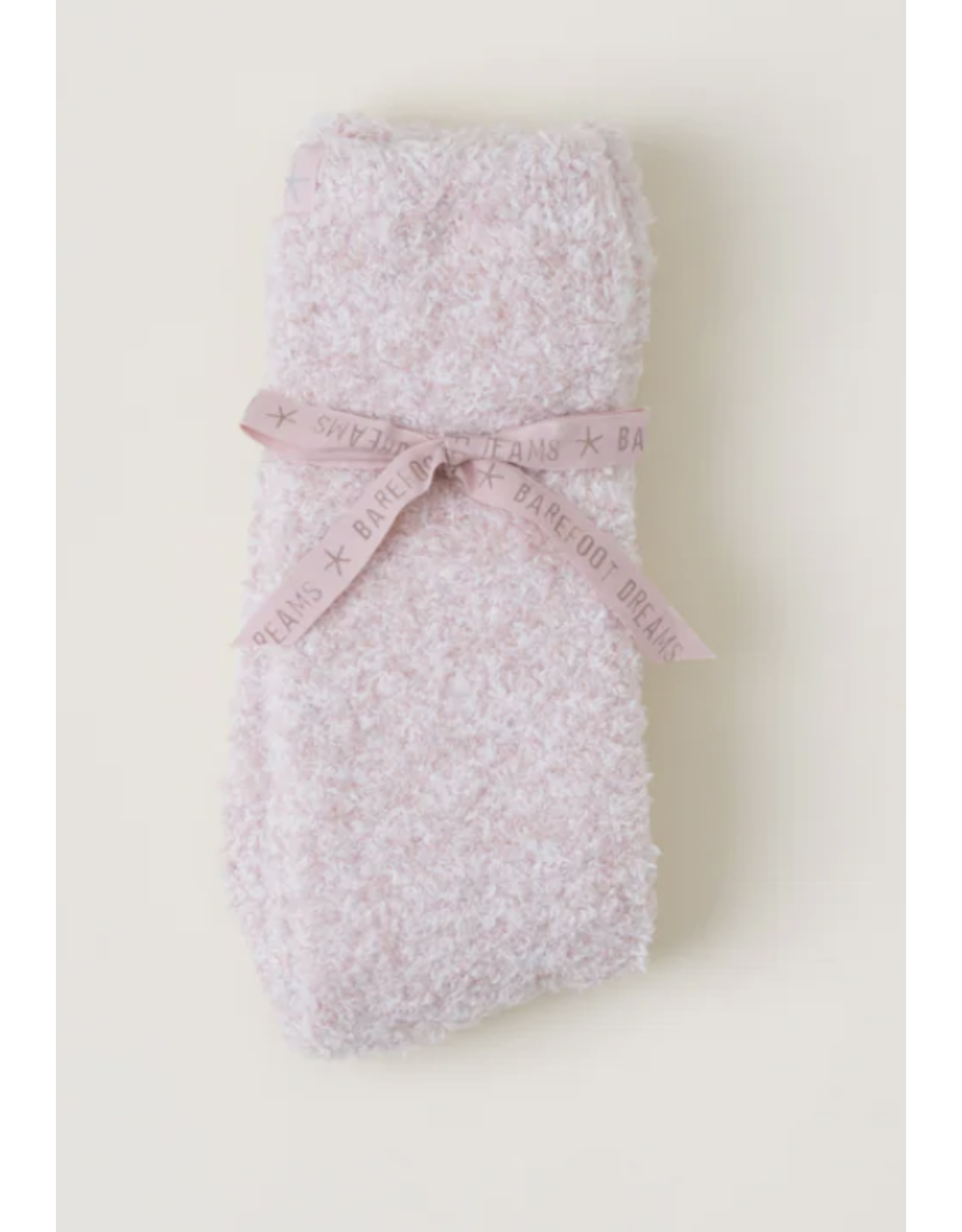 Barefoot Dreams CozyChic Heathered Socks in Dusty Rose