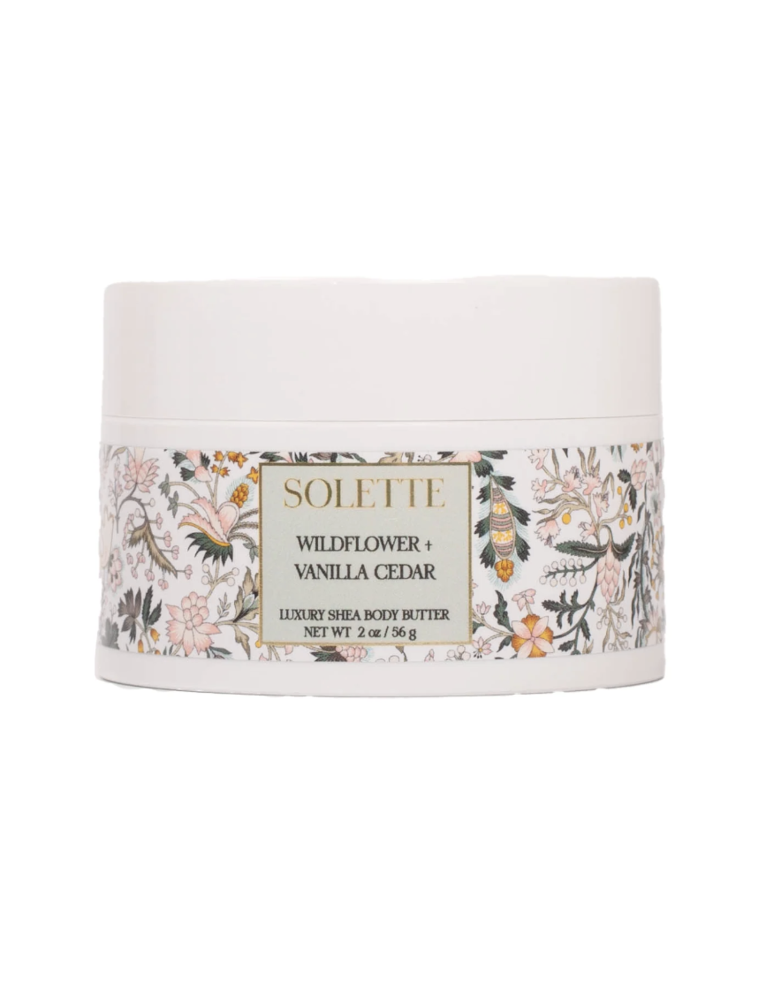 Solette Mini Wildflower + Vanilla Cedar Body Butter 2 oz