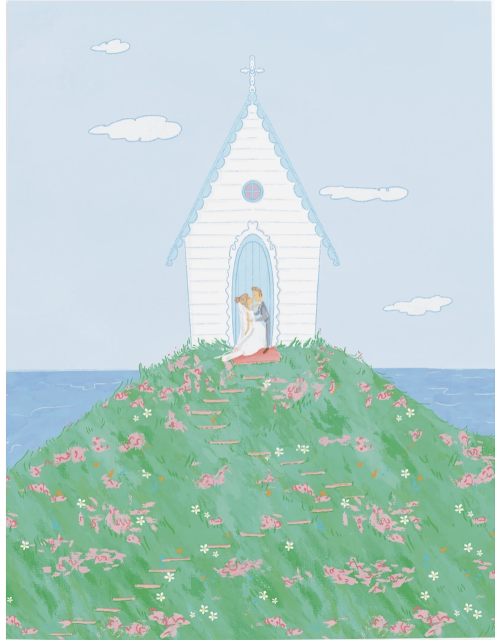 Ramus & Co Chapel Couple Wedding Card