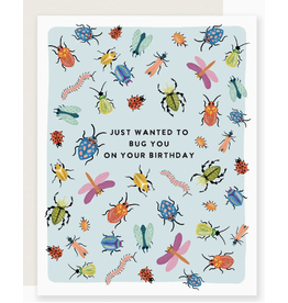 Slightly Stationery Bug You Birthday Card