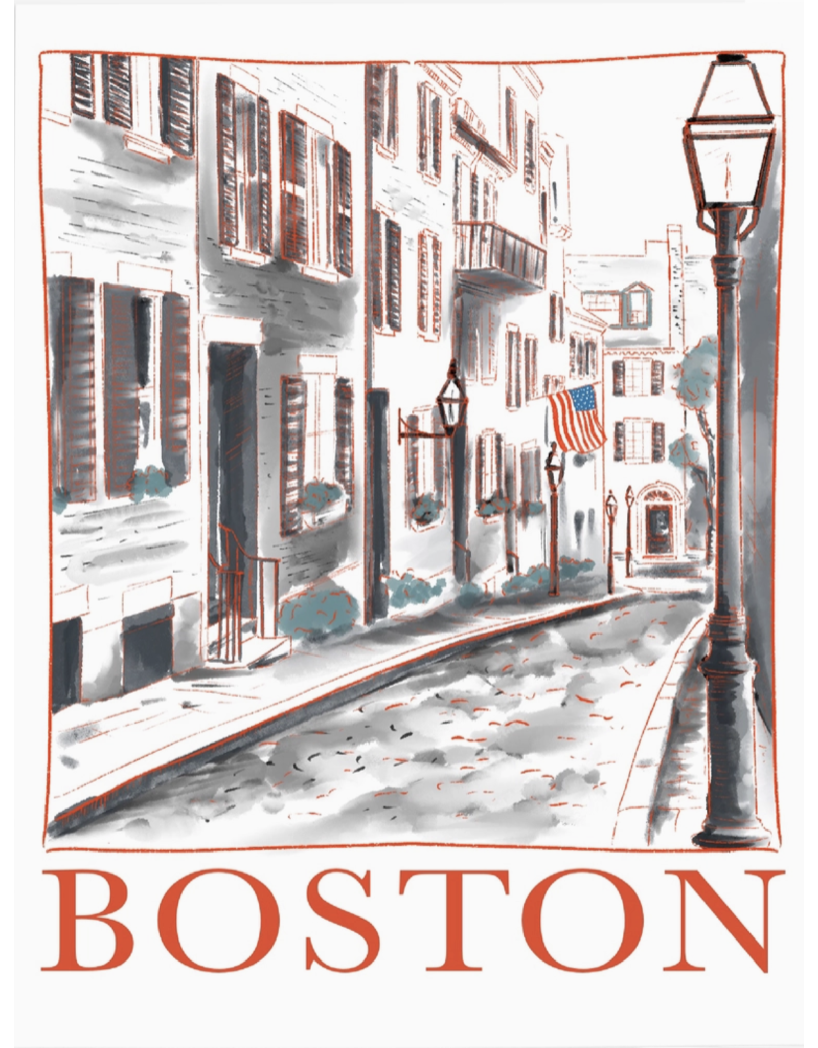 Ramus & Co Boston, MA Acorn Street Card