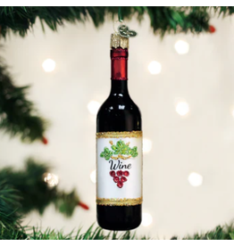 Red Wine Bottle Ornament