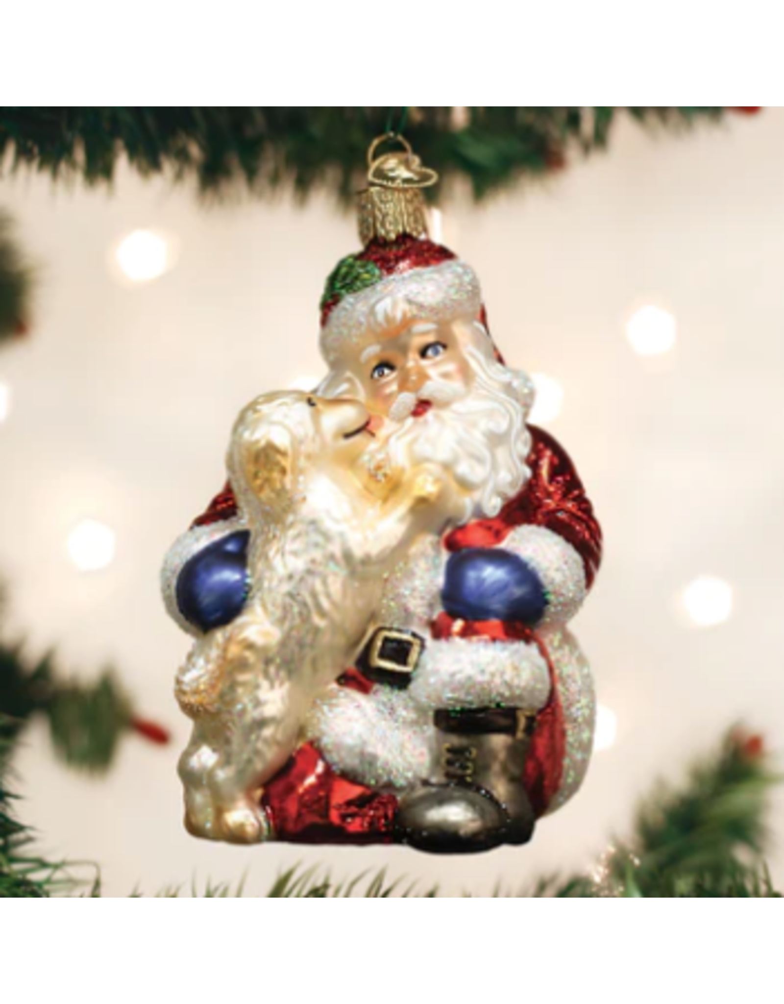 Santa's Puppy Love Ornament