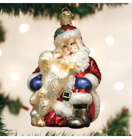 Santa's Puppy Love Ornament
