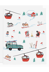 Ramus & Co Ski Dogs Boxed Cards - Set of 8