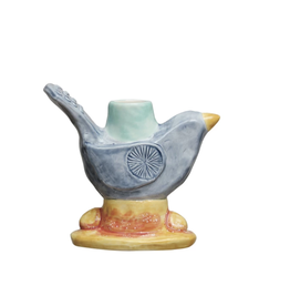 Decor Shop at Junebug Hand Painted Bird Taper Candle Holder