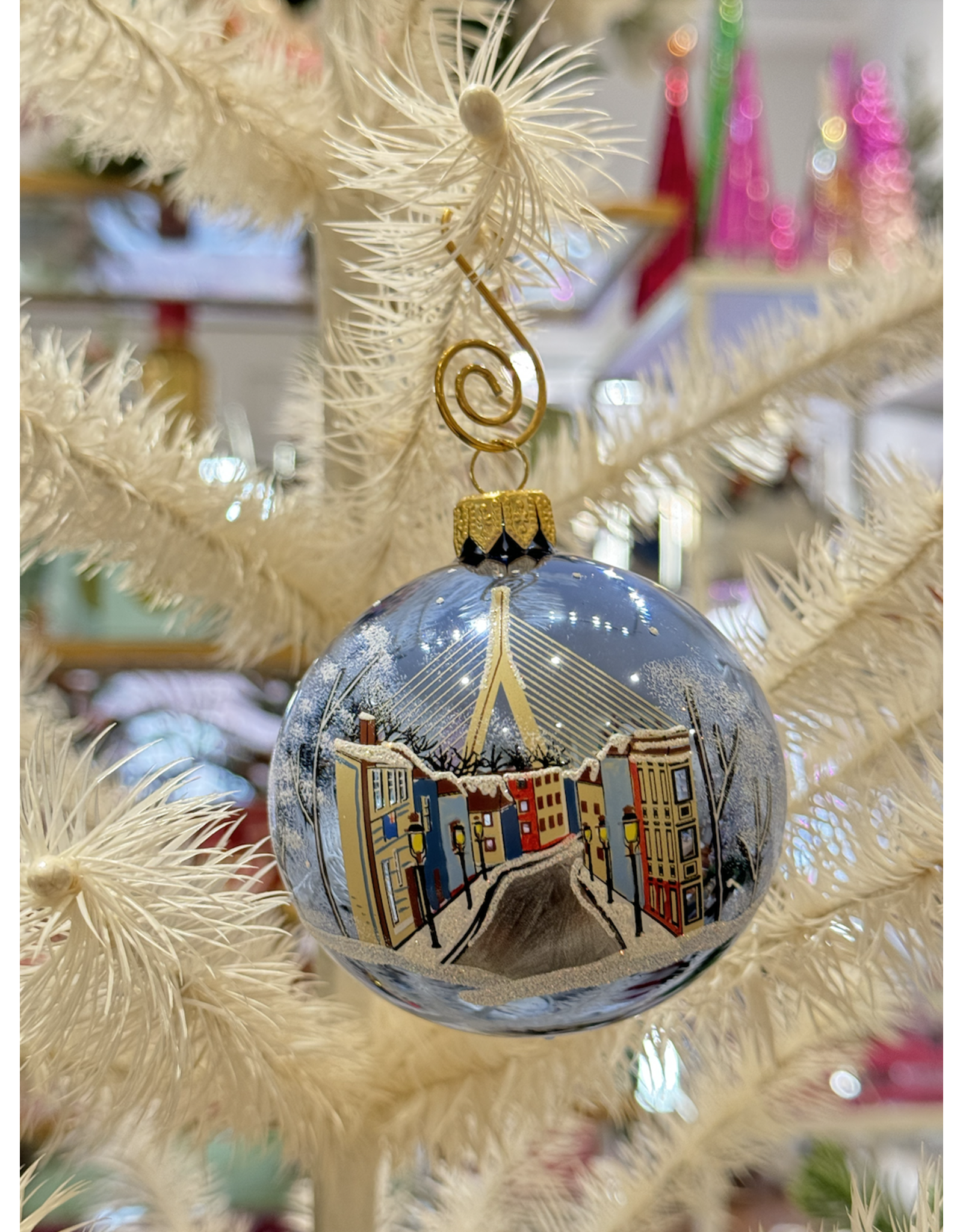 Decor Shop at Junebug Hand Painted Pleasant Street Globe Ornament
