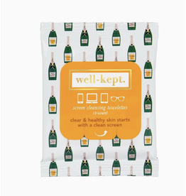 Well-Kept Screen Wipes, Pack of 15 in Bubbly