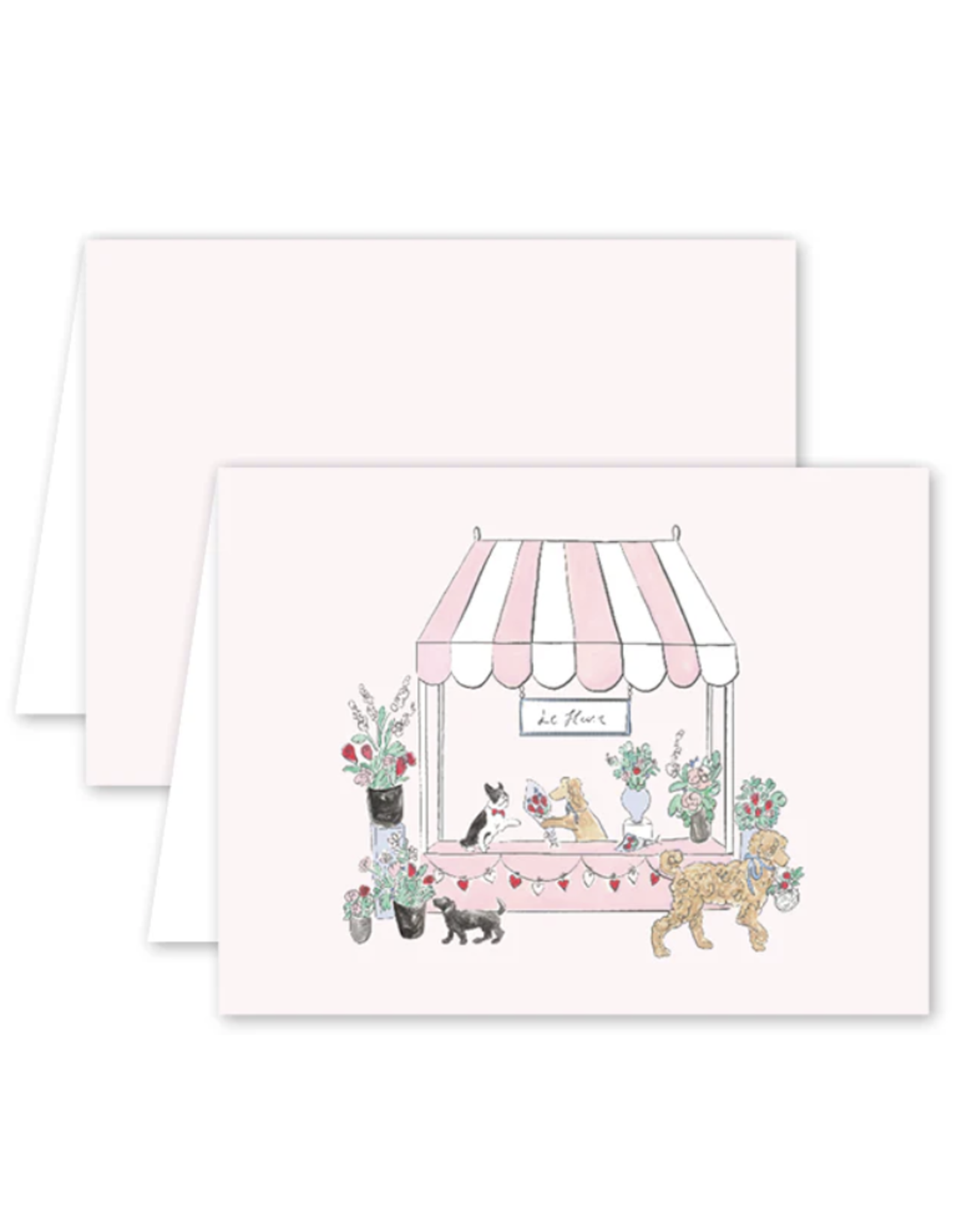 Dogwood Hill Lovely Blooms Pups Card