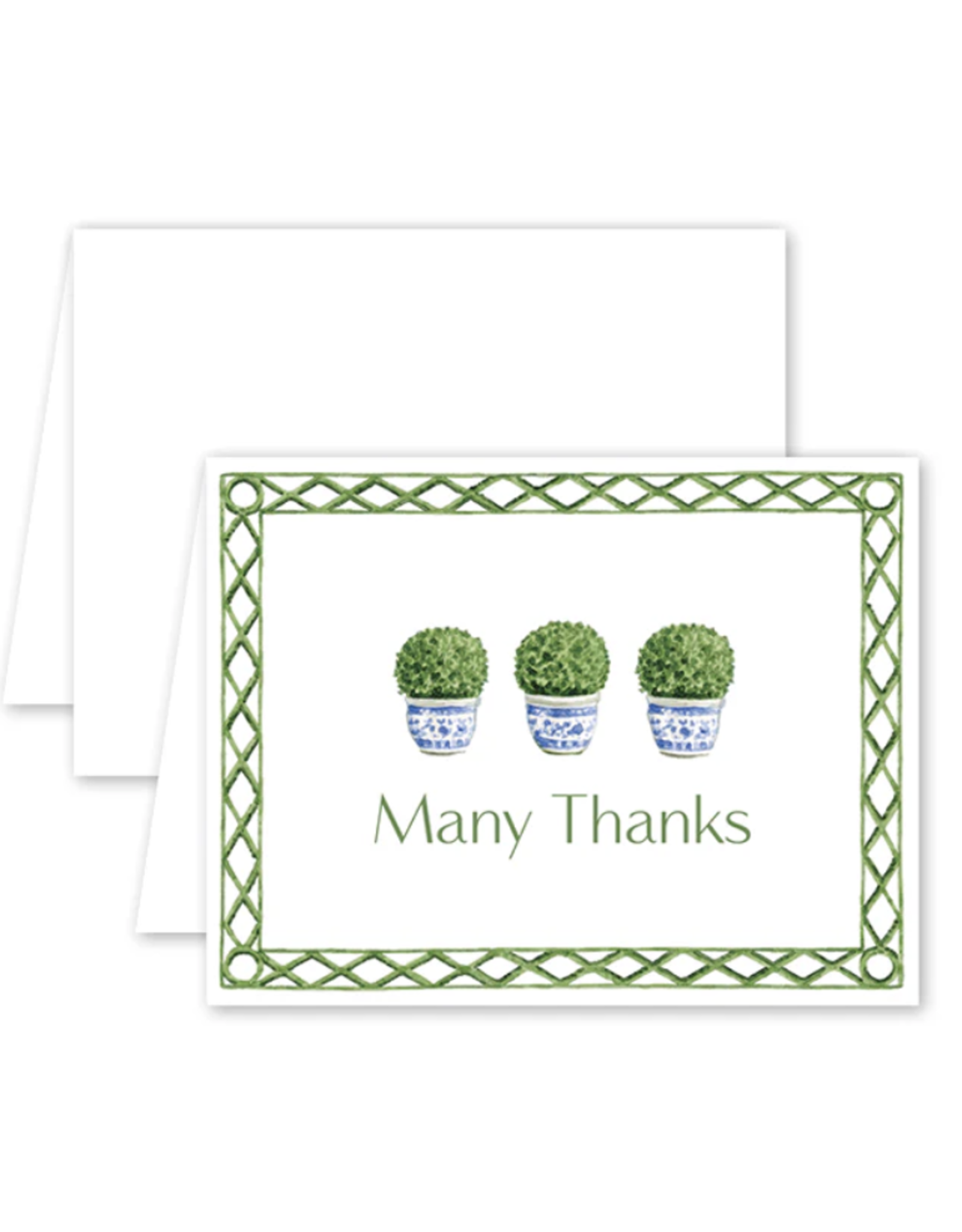 Dogwood Hill Poolside Topiary Thank You Card