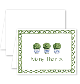 Dogwood Hill Poolside Topiary Thank You Card