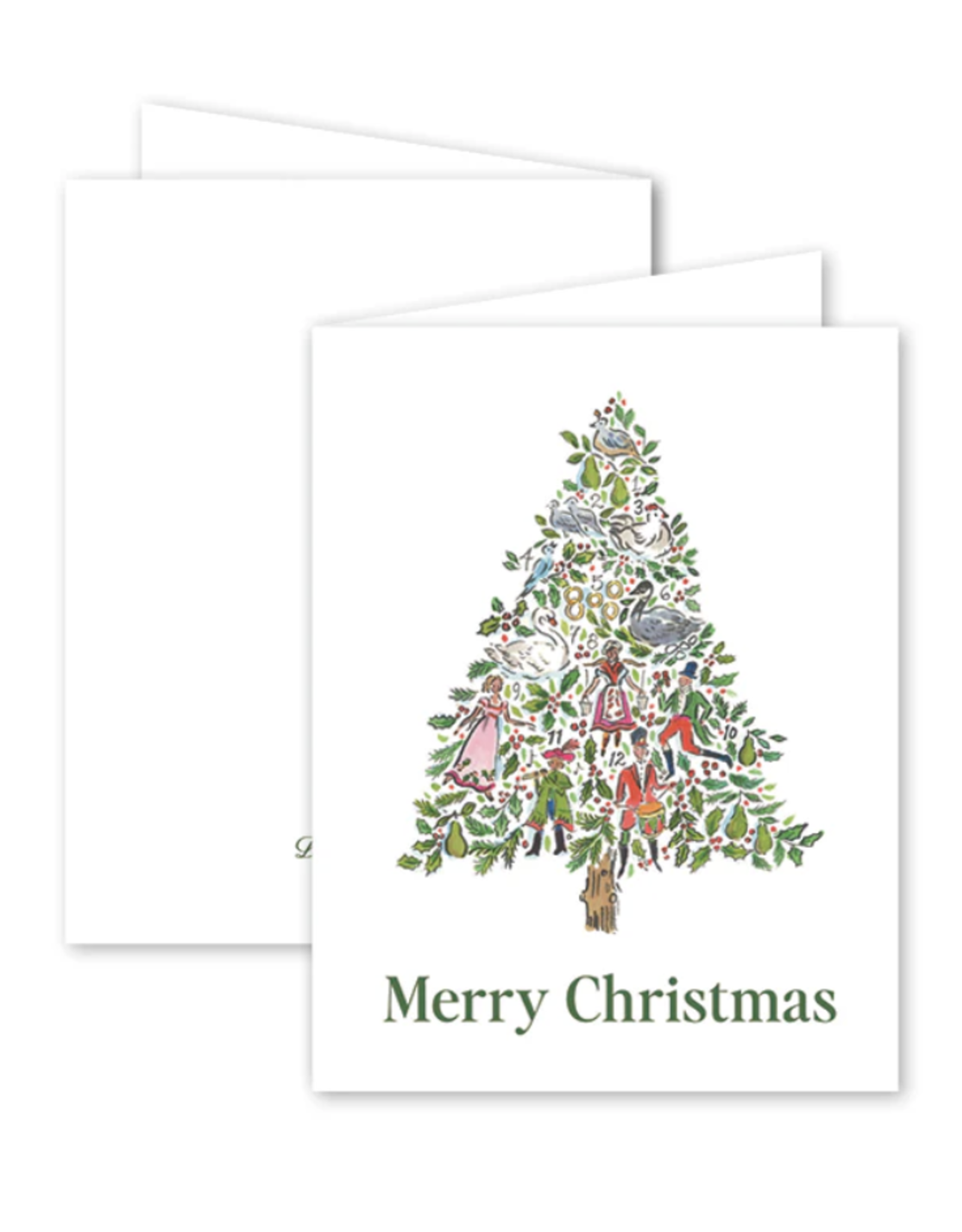 Dogwood Hill Twelve Days Greenery Christmas Tree Card