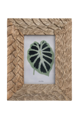 Decor Shop at Junebug Hand Carved Leaf Frame in Natural - 4x6
