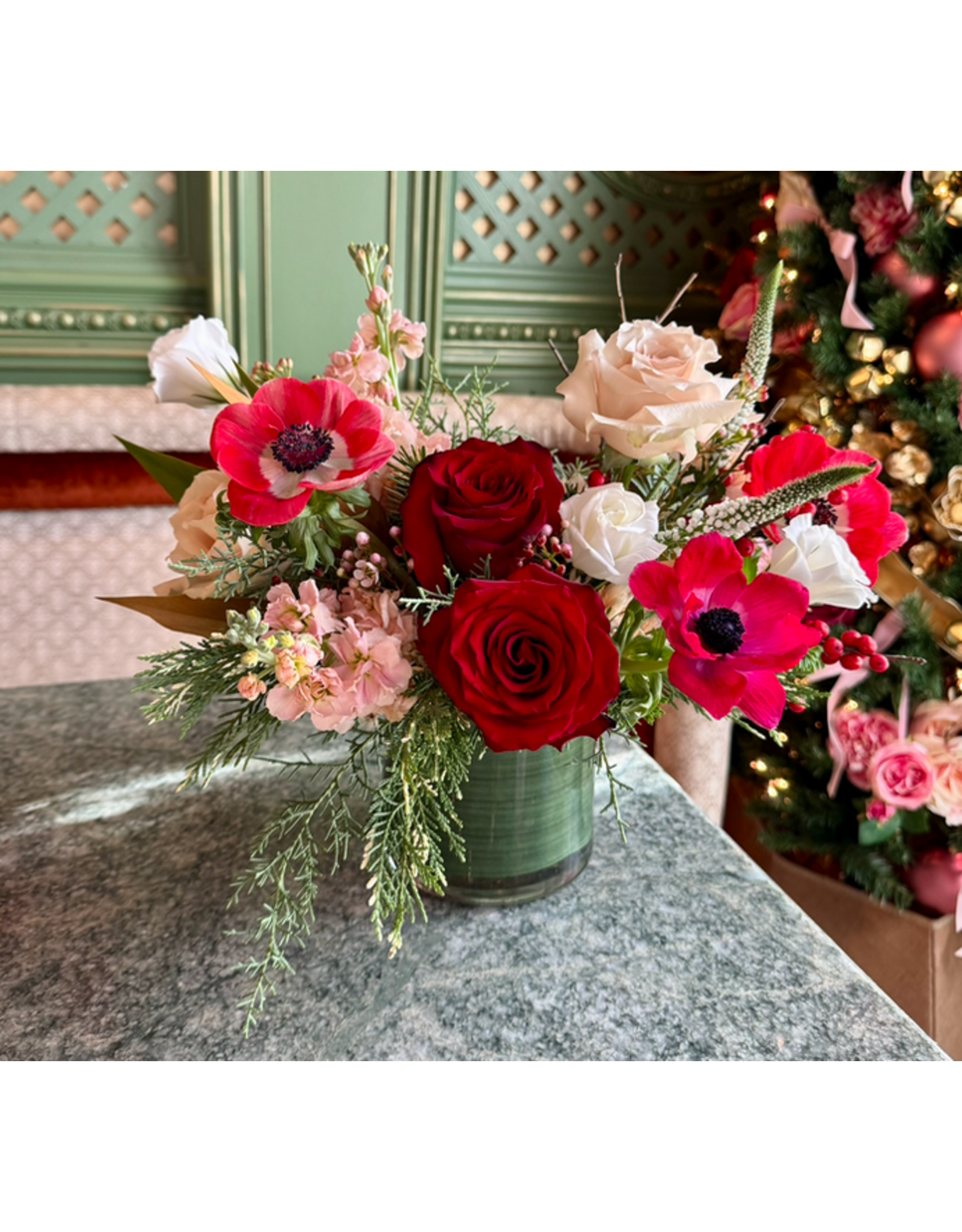 Junebug Colorful Classic Holiday Arrangement