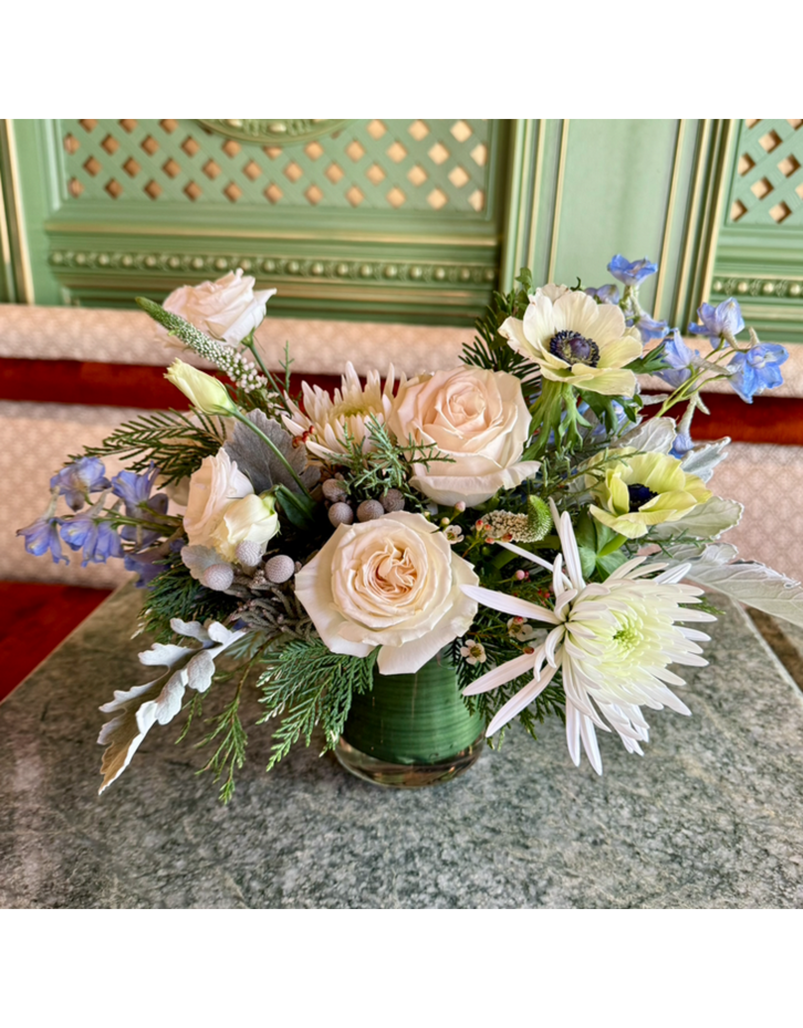 Junebug Neutral Petite Holiday Arrangement