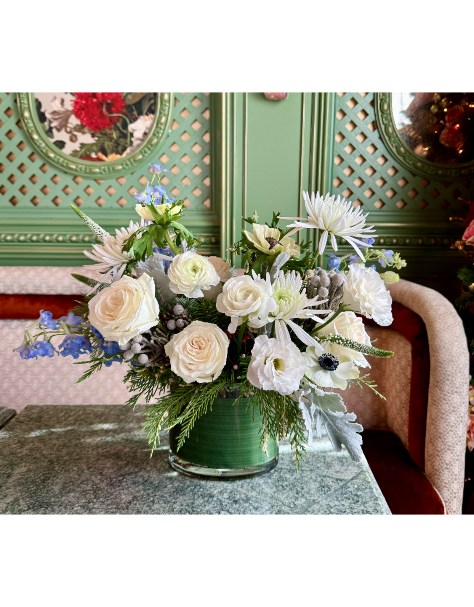 Junebug Neutral Luxe Holiday Arrangement