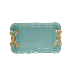 Decor Shop at Junebug Decorative Bow Tray in Aqua