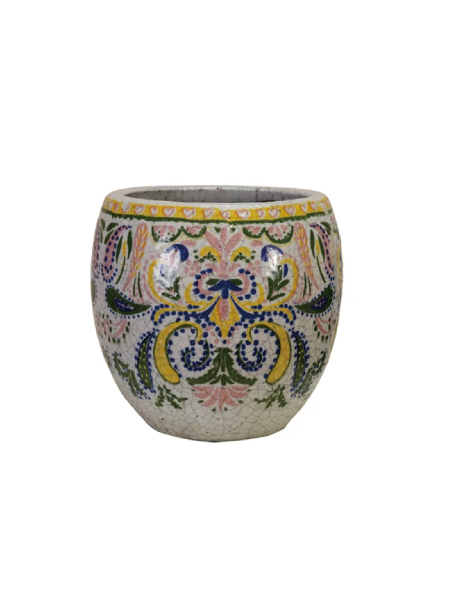 Decor Shop at Junebug Secret Garden Terra Cotta Pot 7"