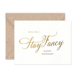 Smitten on Paper Stay Fancy Birthday Card