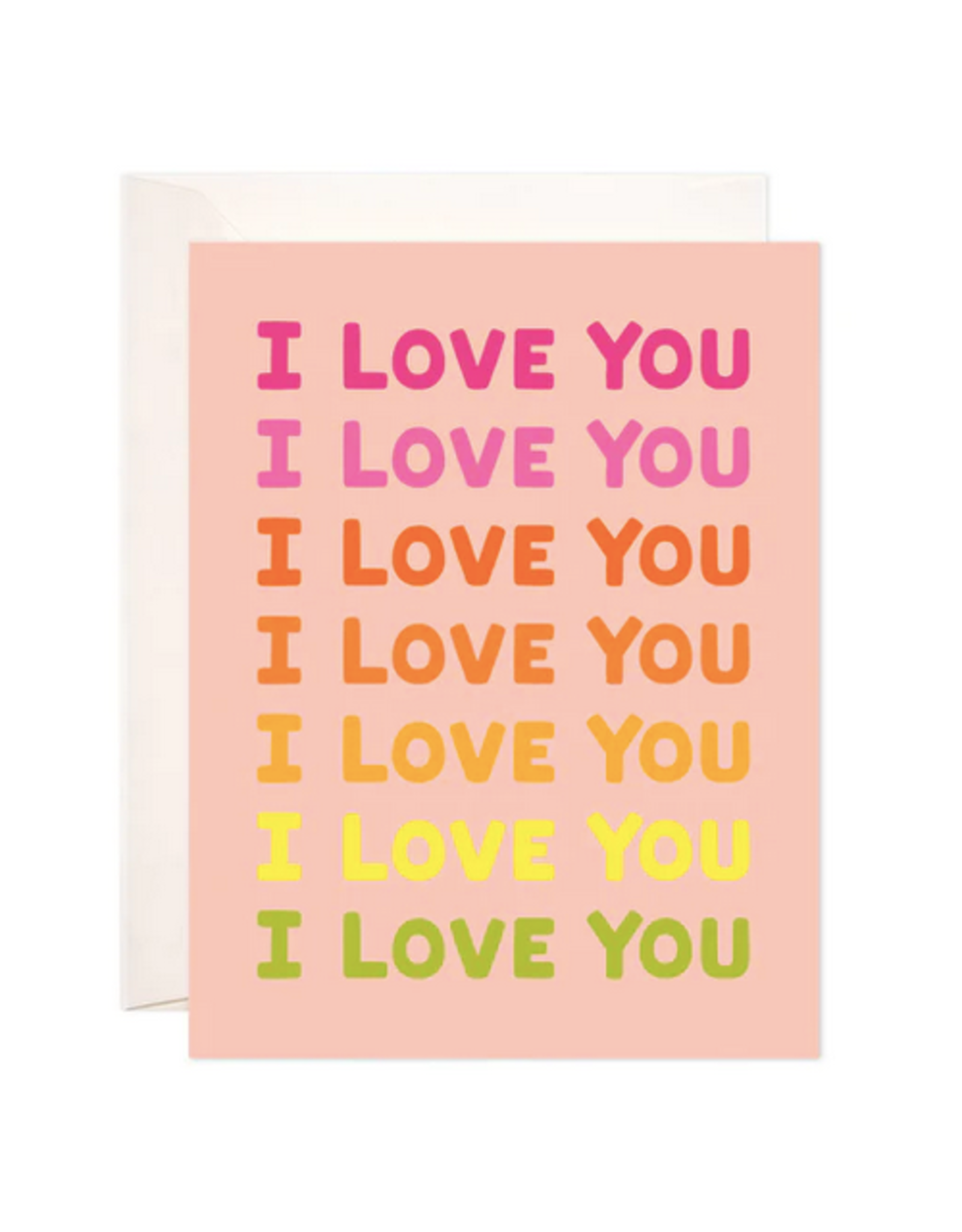 Bloomwolf Studio Ombre I Love You Card