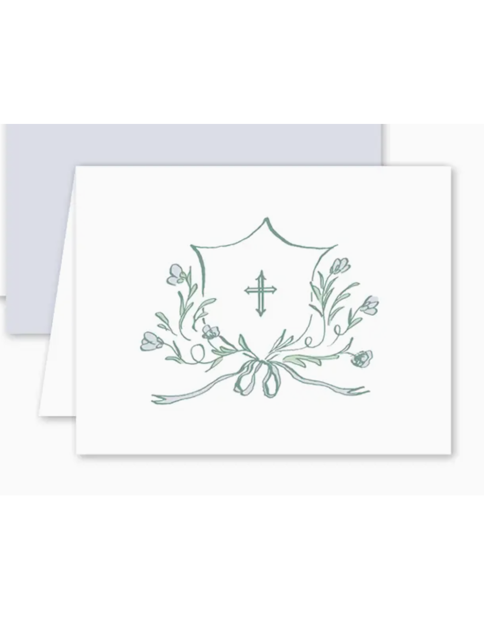 Dogwood Hill Avonlea Periwinkle Cross Card