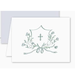 Dogwood Hill Avonlea Periwinkle Cross Card