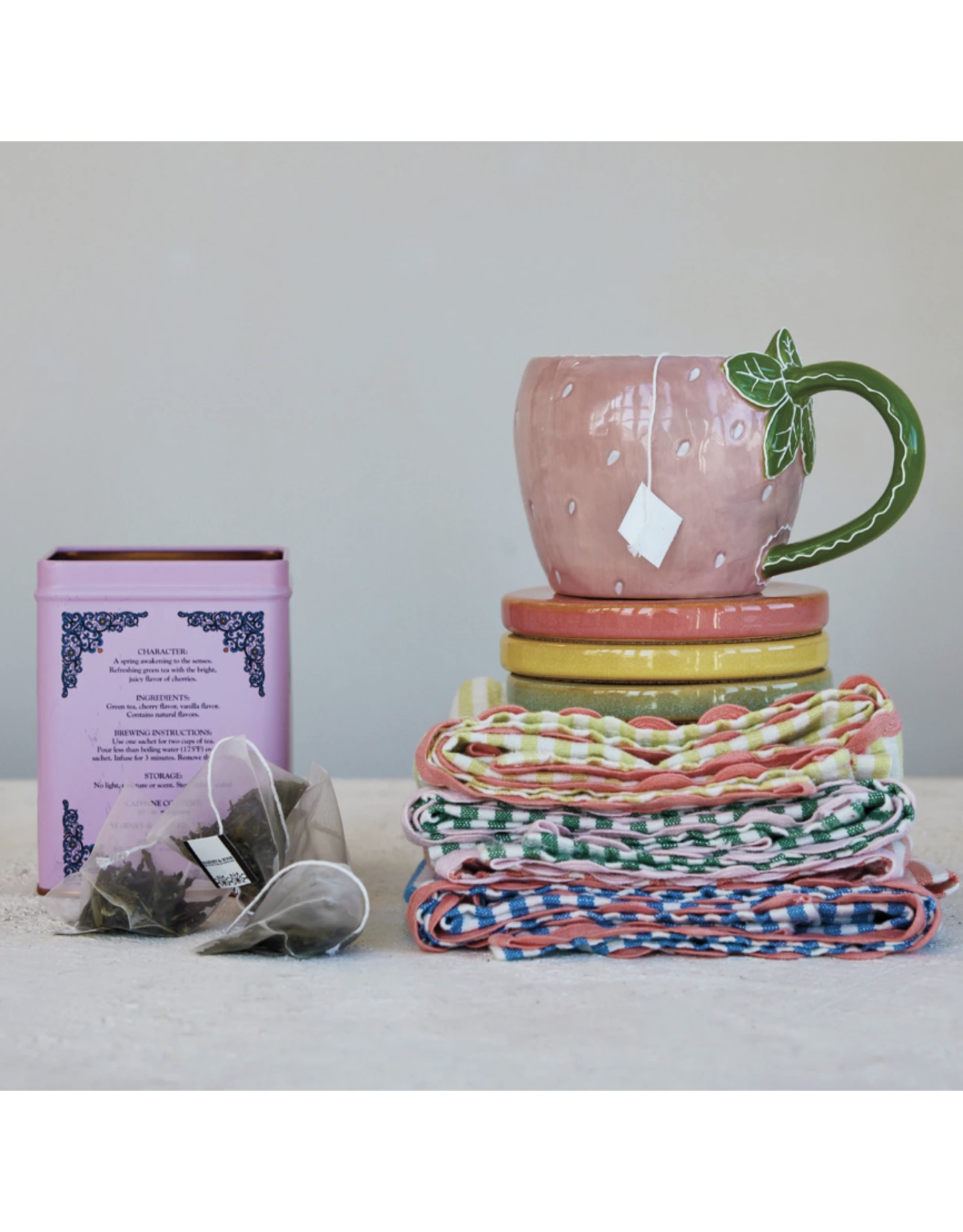Decor Shop at Junebug Hand Painted Strawberry Mug